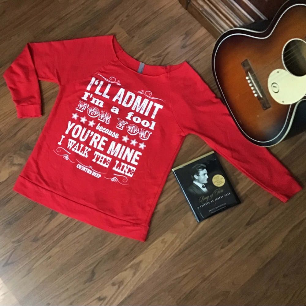 Next Level Apparel Johhny Cash lyric shirt